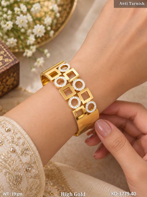Round Stone-Studded Kada for Women — video