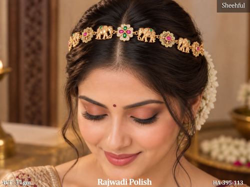 Elephant Hair Accessory with Stone Work in Rajwadi Finish — video