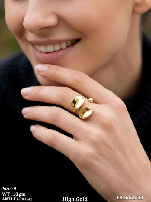 Double Dome Adjustable Ring for Women