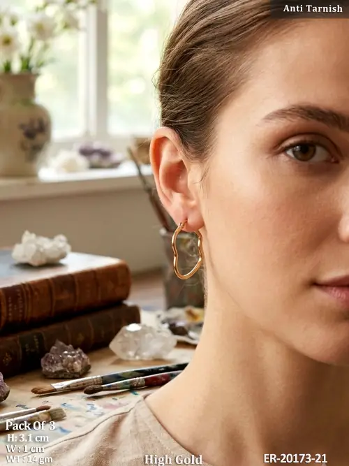 Heart Hoop Earrings for Women — video