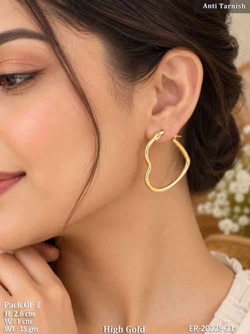 Heart Hoop Earrings