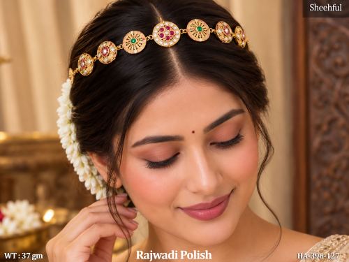 Stone-Studded Traditional Hair Accessory for Women — video