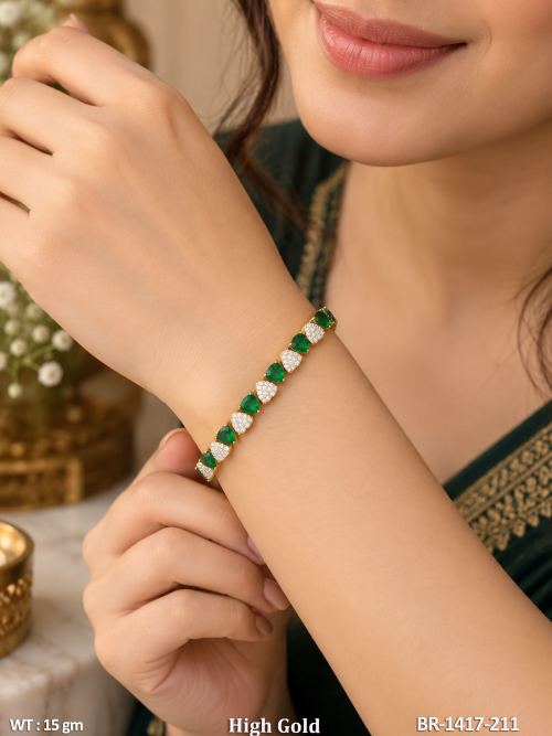 Classic Stone-Studded Bracelet for Women — video