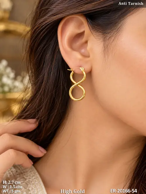 Infinity Hoop Earrings for Women — video