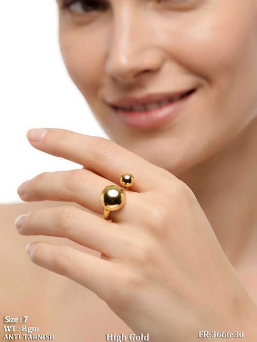 Contemporary Ball Open Ring for Women