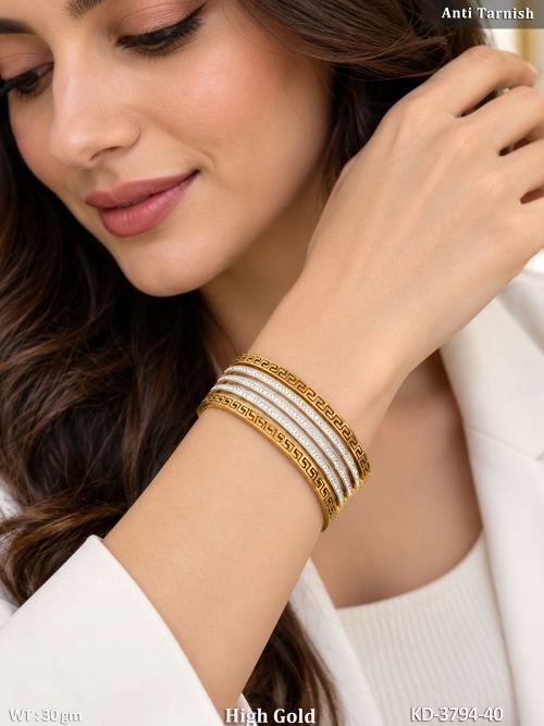 Beautiful Anti Tarnish High Gold Polish Kada — video