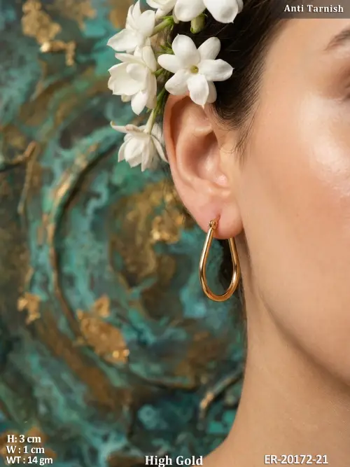 Teardrop Hoop Earrings for Women — video