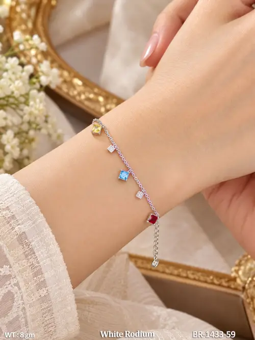 Fancy Designer American Diamond Full Stone Bracelet