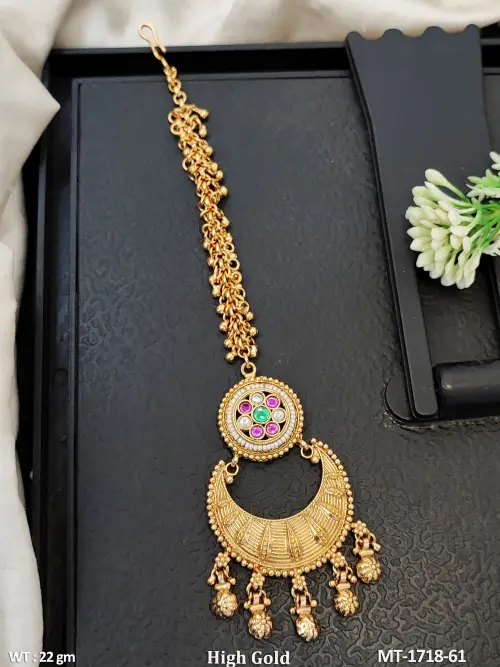 Graceful Stone-Studded Tikka