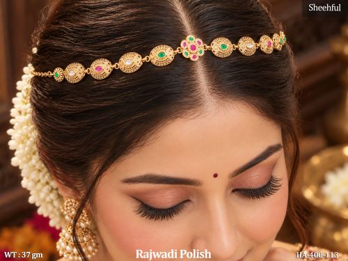 Traditional Rajwadi Sheehful Floral Hair Jewellery