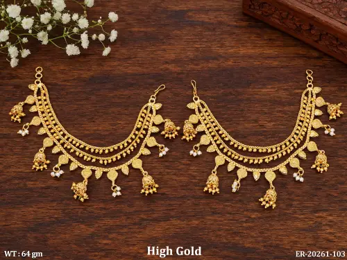 Stone-Studded Jhumkas for Women