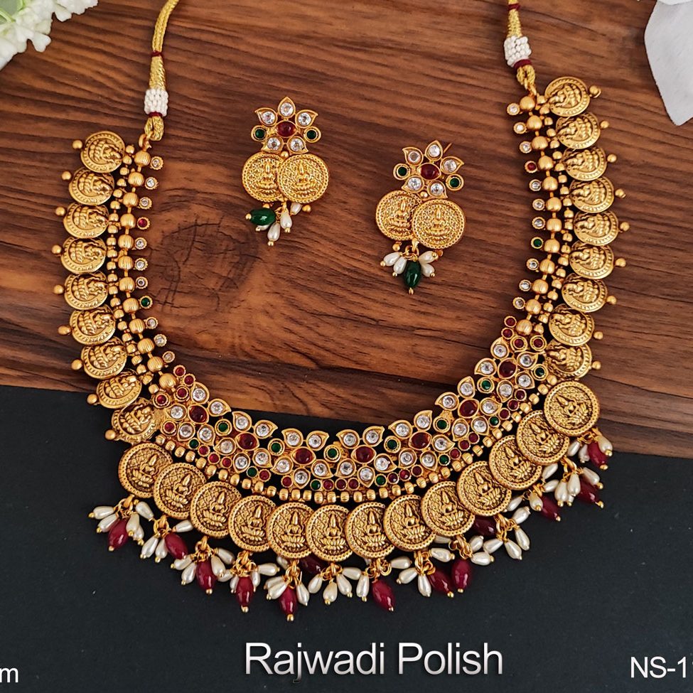 Elegant Temple Coin Jewellery Sets for Weddings and Festivals