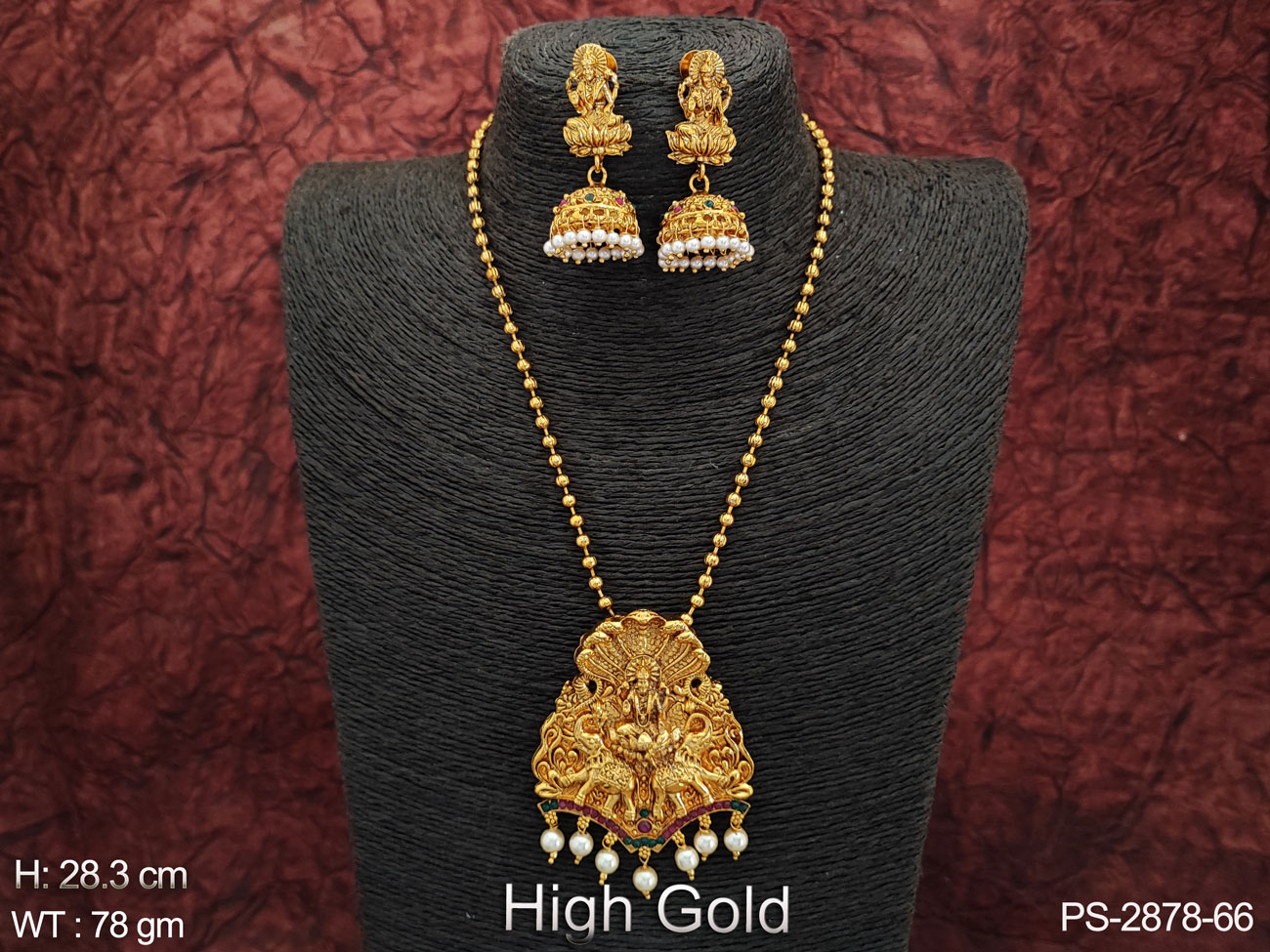 Temple design hot sale pendant sets