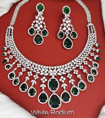 American Diamond Necklace Sets Archives - Imitation Jewellery Online ...